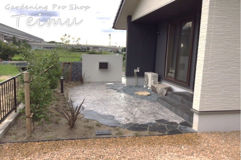 和モダンエクステリア 豊田市 N様邸 外構エクステリア お庭 ガーデン 外構工事 エクステリア ログハウス 庭夢 安城市 西尾市 碧南市 刈谷市 岡崎市